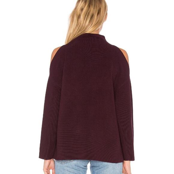 SALE 525 America Mock Neck Cold Shoulder Sweater Womens Over Size XS - Picture 3 of 9
